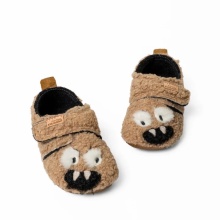 Living Kitzbühel Hausschuhe Klettschuh Monster Mates (aus Teddyplüsch) camelbraun Jungen (23-30)