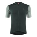 Löffler Fahrrad-Shirt Bike Jersey Skys Clear Mid (Full-Zip, elastisch, schnelltrocknend) forestgrün Herren