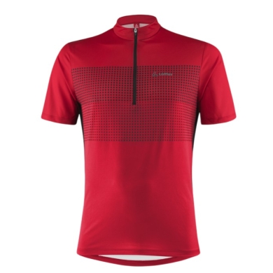 Löffler Fahrrad-Shirt Bike Sparta (Half-Zip, elastisch, schnelltrocknend) rot Herren