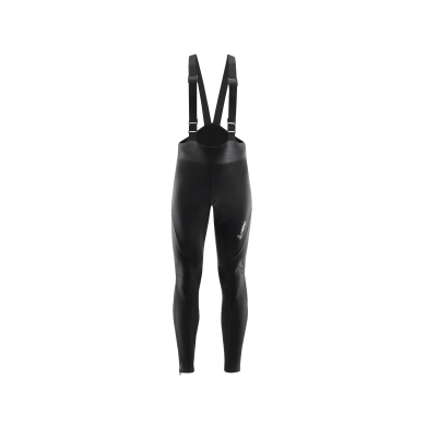 Löffler Fahrradhose Warm-Up Bib Tights AB Warm (winddicht, atmungsaktiv) lang schwarz Herren