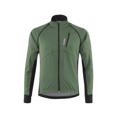 Löffler Fahrradjacke Bike Zip-Off San Remo AB Light (Softshell, winddicht, atmungsaktiv) pine grün Herren