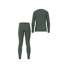 Löffler Funktionsunterwäsche-Set Long Transtex® Warm (Langarmshirt und lange Hose) pine grün Kinder