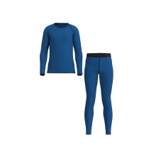 Löffler Funktionsunterwäsche-Set Long Transtex® Warm (Langarmshirt und lange Hose) blau Kinder