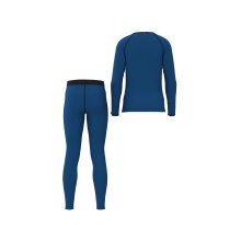Löffler Funktionsunterwäsche-Set Long Transtex® Warm (Langarmshirt und lange Hose) blau Kinder