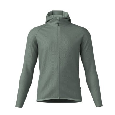 Löffler Kapuzenjacke Hoody Transtex Cube (schnelltrocknend, atmungsaktiv) grün Herren