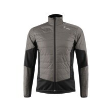 Löffler Hybrid-Laufjacke Athletico PL60 (atmungsaktiv, wärmeisolierend) grau/schwarz Herren