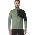 Löffler Langarmshirt Block Transtex Merino Midlayer (Half-Zip, wärmeisolierung) grün/schwarz Herren