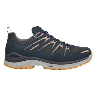 Lowa Wanderschuhe Innox Evo Low GTX (Outdoor-Fitness, Mikrofaser, wassderdicht) stahlblau/mandarine Damen
