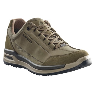 Lowa Alltag-Travelschuhe Bellagio Low GTX (Nubukleder, wasserdicht) olivegrün Herren