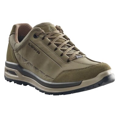 Lowa Alltag-Travelschuhe Bellagio Low GTX (Nubukleder, wasserdicht) olivegrün Herren