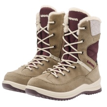 Lowa Winterstiefel Bianca High GTX (Veloursleder/Textil, wasserdicht) 2025 sandbraun/rot Kleinkinder