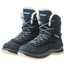 Lowa Winterstiefel Ella High GTX (wasserdicht) navyblau/eisblau Kinder