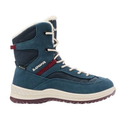 Lowa Winterstiefel Ella High GTX (wasserdicht) navyblau/rot Kinder