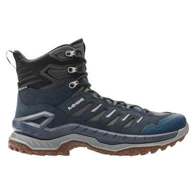 Lowa Wanderschuhe Innovo Mid GTX (All-Terrain, Veloursleder, wasserdicht) navyblau/grau Herren
