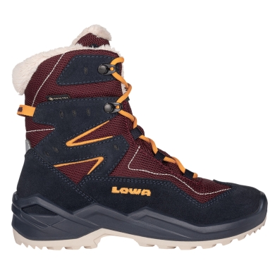 Lowa Winterstiefel Lino GTX High (Veloursleder/Textil, wasserdicht) 2025 navyblau/rot Kinder