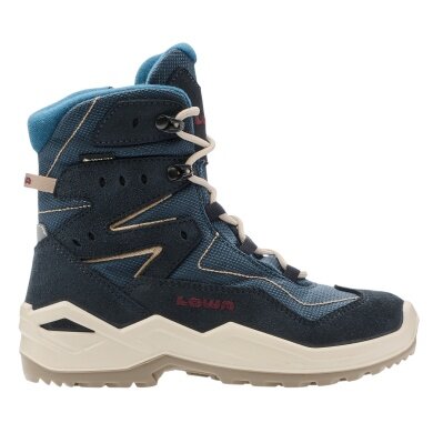 Lowa Winterstiefel Lino Hi GTX (Veloursleder/Textil, wasserdicht) navyblau/dune Kleinkinder