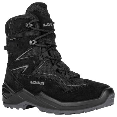 Lowa Winterstiefel Lino Hi GTX (Veloursleder/Textil, wasserdicht) schwarz/grau Kleinkinder