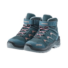 Lowa Winterschuhe Maddox Warm Mid GTX (Textil/Synthetik, wasserdicht) 2025 petrol/rose Kinder
