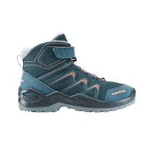 Lowa Winterschuhe Maddox Warm Mid GTX (Textil/Synthetik, wasserdicht) 2025 petrol/rose Kinder