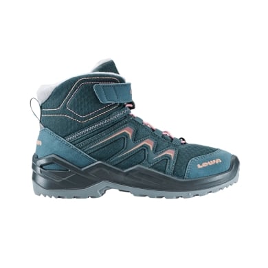 Lowa Winterschuhe Maddox Warm Mid GTX (Textil/Synthetik, wasserdicht) 2025 petrol/rose Kinder