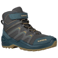 Lowa Winterschuhe Maddox Warm Mid GTX (Textil/Synthetik, wasserdicht) 2025 petrol/senf Kinder