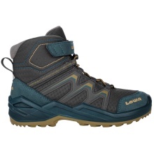 Lowa Winterschuhe Maddox Warm Mid GTX (Textil/Synthetik, wasserdicht) 2025 petrol/senf Kinder