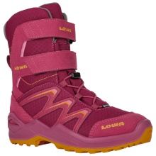 Lowa Winterstiefel Maddox Warm High GTX (Textil/Synthetik, wasserdicht) 2025 beere/aprikose Kinder