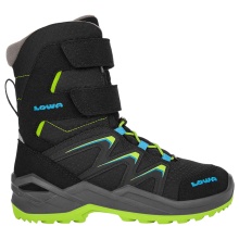 Lowa Winterstiefel Maddox Warm High GTX (Textil/Synthetik, wasserdicht) 2025 schwarz/limone Kleinkinder