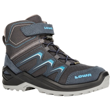 Lowa Winterschuhe Maddox Warm Mid GTX (Textil/Synthetik, wasserdicht) 2025 stahlblau Kinder
