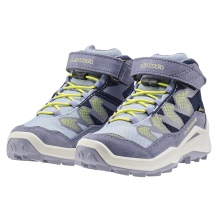 Lowa Wanderschuhe Maddox Pro Mid GTX Velcro Junior (Textil/Veloursleder, Klett­ver­schluss, wasserdicht) flieder/pflaume Kinder