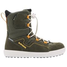 Lowa Winterstiefel Raik 2 High GTX (Veloursleder/Textil, wasserdicht) olivegrün/gelb Kinder