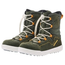 Lowa Winterstiefel Raik 2 High GTX (Veloursleder/Textil, wasserdicht) olivegrün/gelb Kinder