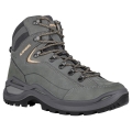 Lowa Wanderschuhe Renegade EVO LL Mid (All-Terrain, Nubukleder) graphitgrau/aprikose Damen