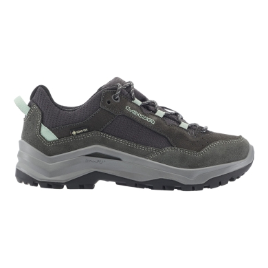 Lowa Wanderschuhe Ventierra LO GTX (Veloursleder/Textil, wasserdicht) grau/rauchgrün Damen