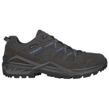 Lowa Wanderschuhe Sirkos Evo Low GTX (Veloursleder/Textil, wasserdicht) grau/blau Herren