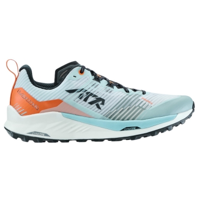 Lowa Trail-Laufschuhe Madrix (Textil, atmungsaktiv) nebelblau/orange Herren