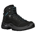 Lowa Wanderschuhe Renegade Mid GTX (All-Terrain, Nubukleder, wasserdicht) 2024 asphaltgrau/türkis Damen
