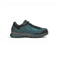 Lowa Wanderschuhe Delago GTX Low (Trekking, Veloursleder, wasserdicht) petrolblau/aquamarin Damen