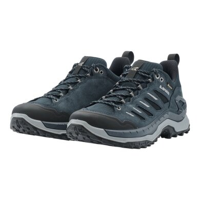 Lowa Wanderschuhe Innovo Low GTX (All-Terrain, Veloursleder/Textil, wasserdicht) navyblau/grau Herren