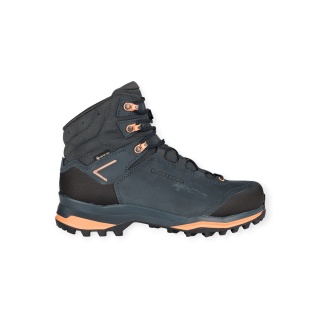 Lowa Wanderschuhe Lady Light Evo GTX (Trekking, Nubukleder, wasserdicht) navyblau/pfirsich Damen