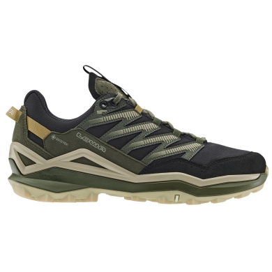 Lowa Wanderschuhe Maddox Pro Low GTX (Fast-Hiking, Textil/Synthetik, wasserdicht) schwarz/olive Herren