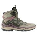 Lowa Wanderschuhe Maddox Mid GTX (All-Terrain, Textil/Synthetik, wasserdicht) braun/altrosa Damen