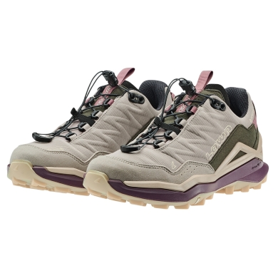 Lowa Wanderschuhe Maddox Pro GTX Low Sl (Textil/Synthetik, wasserdicht) desert/altrosa Damen