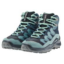 Lowa Wanderschuhe Maddox Pro Mid GTX Junior (Textil/Veloursleder, wasserdicht) navyblau/blau Kinder