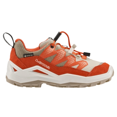 Lowa Wanderschuhe Maddox Pro Low GTX Junior (Textil/Veloursleder, wasserdicht) orange/rot Kinder