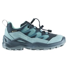 Lowa Wanderschuhe Maddox Pro Low GTX Junior (Textil/Veloursleder, wasserdicht) navyblau/eisblau Kinder