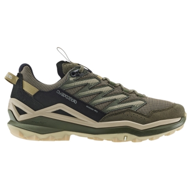 Lowa Wanderschuhe Maddox Pro Low (Fast-Hiking, Textil/Synthetik) schwarz/olive Herren