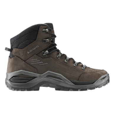 Lowa Wanderschuhe Renegade EVO LL Mid (All-Terrain, Nubukleder) dunkelbraun/schwarz Herren