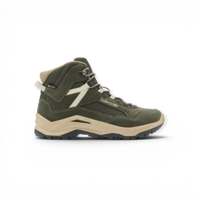 Lowa Wanderschuhe Ventierra QC GTX (Veloursleder/Textil, wasserdicht) olivgrün/beige Damen