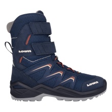 Lowa Winterstiefel Maddox Warm High GTX (Textil/Synthetik, wasserdicht) navyblau/rotholz Kinder